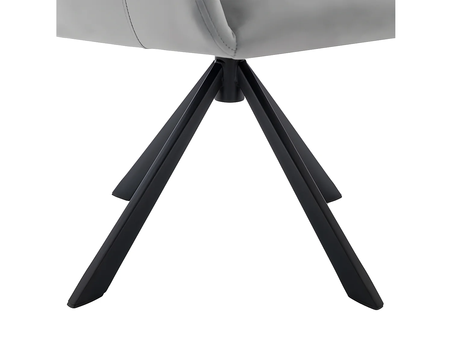 Lot de 6 Chaises en patchwork de velours - pieds en métal - Gris