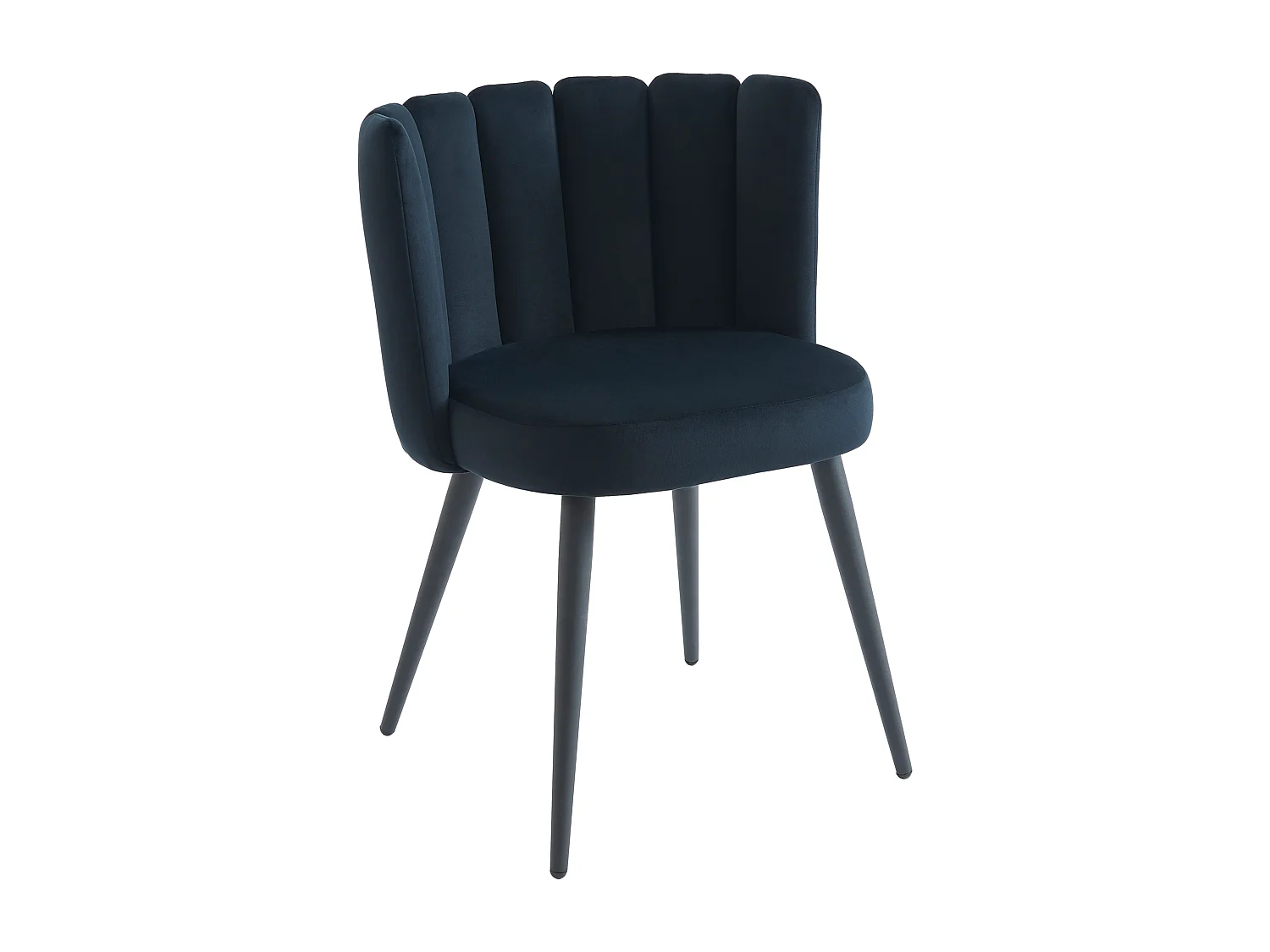 Set van 2 stoelen van velours en metaal - Zwart - PRANILLA van Pascal MORABITO