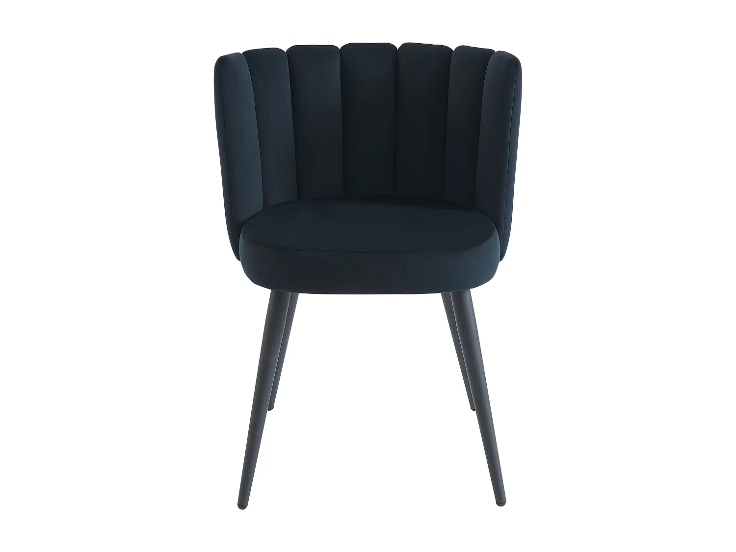 Set van 2 stoelen van velours en metaal - Zwart - PRANILLA van Pascal MORABITO