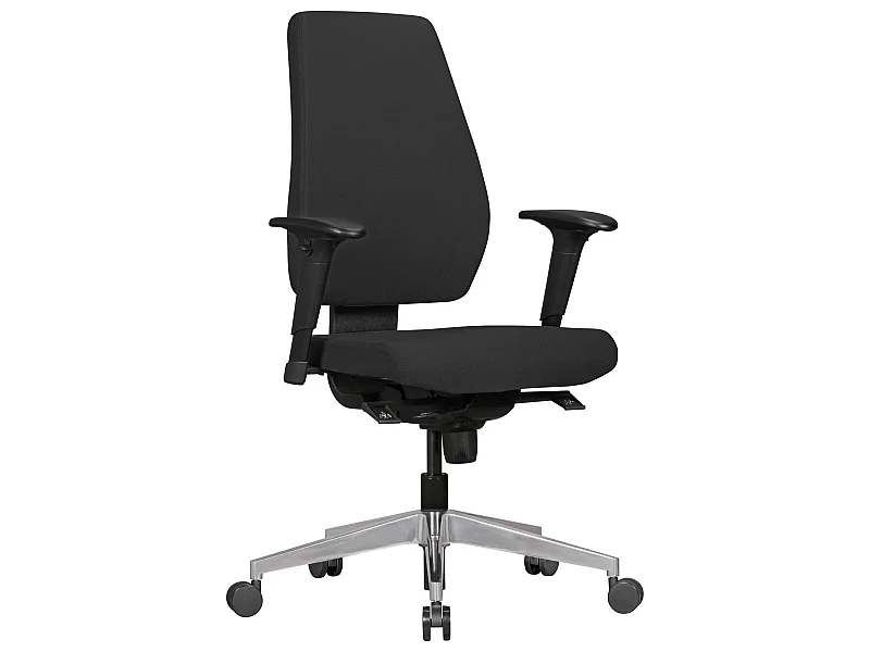 Bürostuhl Ergonomisch Stoff Schwarz Drehstuhl Büro Sessel Chefsessel Kopfstütze