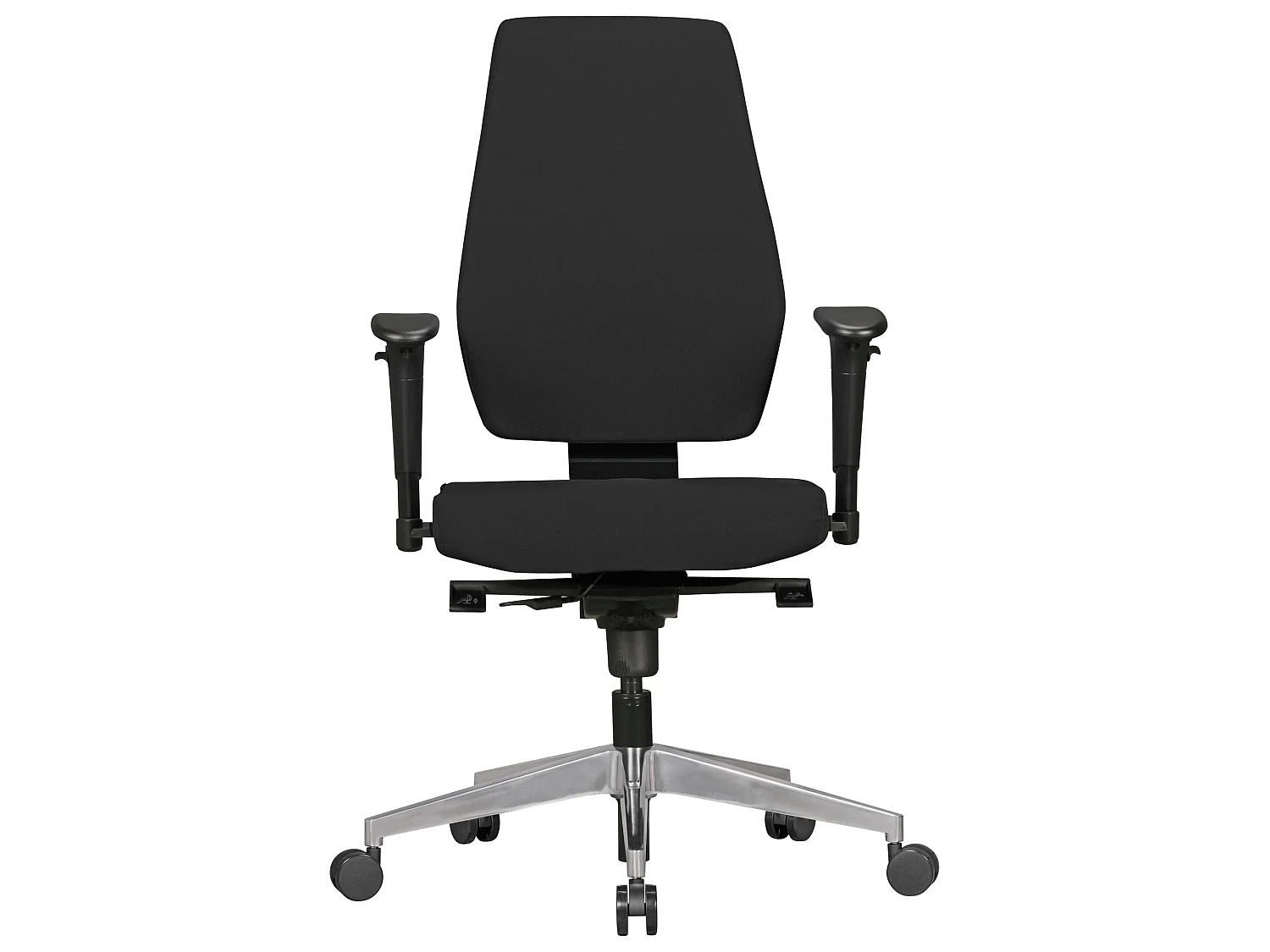 Sedia Girevole da Scrivania per Ufficio Tessuto con Braccioli e Ruote