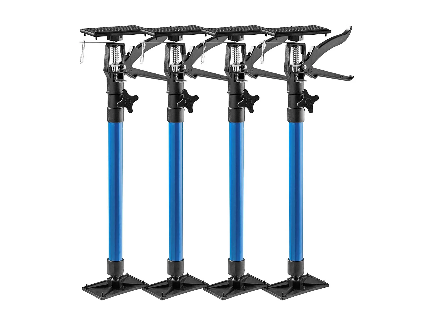 Juego de 4 soportes telescópicos para puertas de 51 cm a 115 cm azul 08_0000292