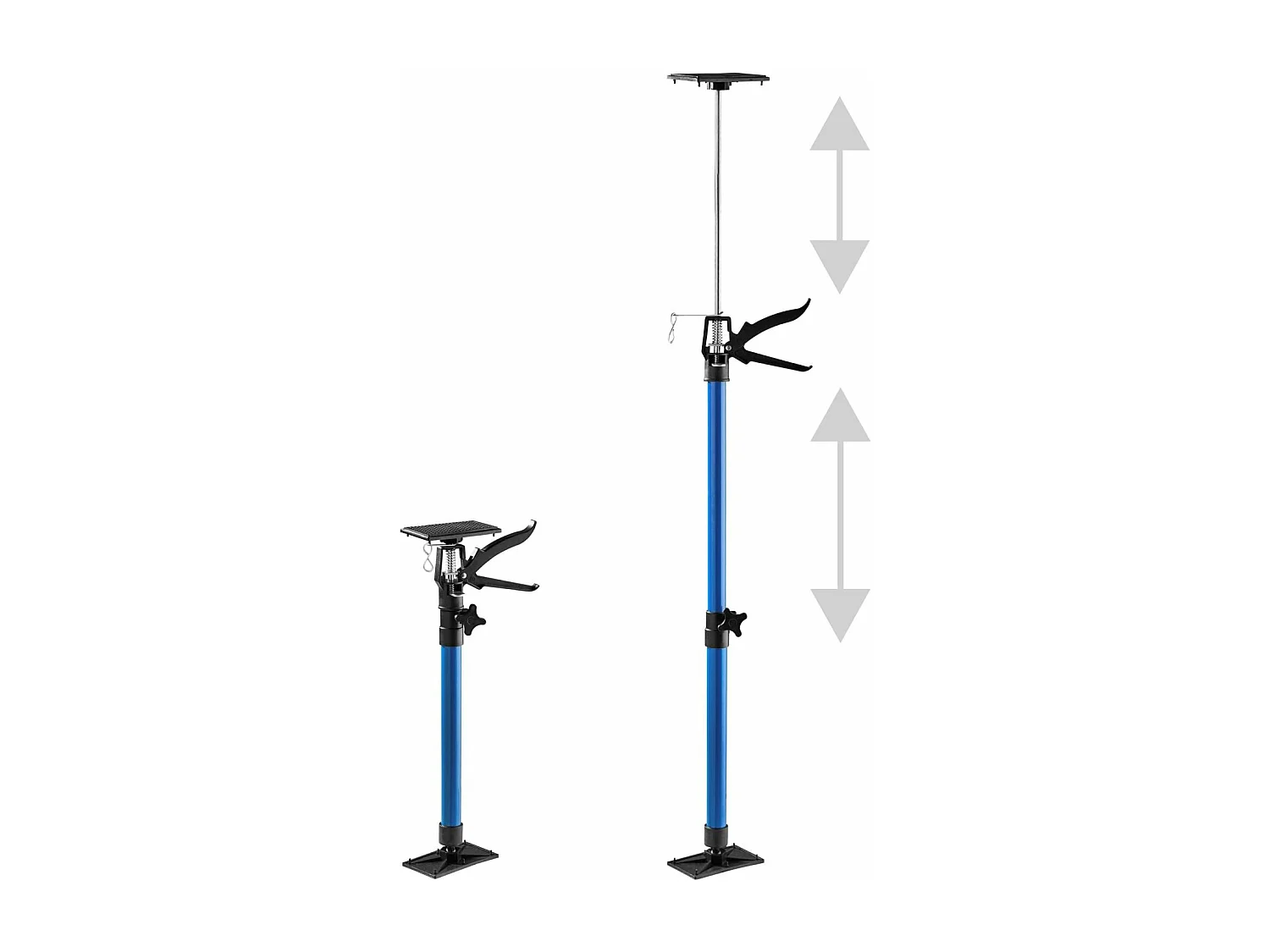 Juego de 4 soportes telescópicos para puertas de 51 cm a 115 cm azul 08_0000292