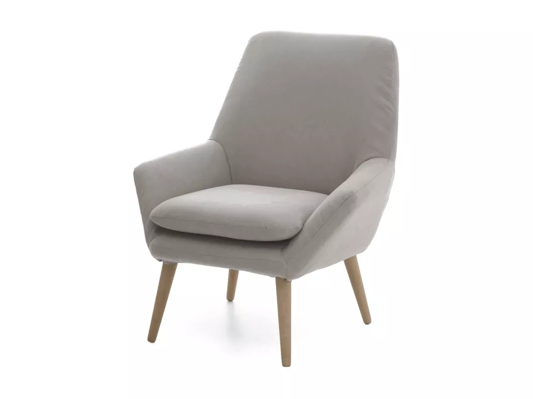 Kauf Unique Lounge-Sessel Dabdall, Design-Sessel für das Wohnzimmer, 100% Made in Italy, Relaxsessel aus gepolstertem Stoff, Cm 80x70h95, Grau