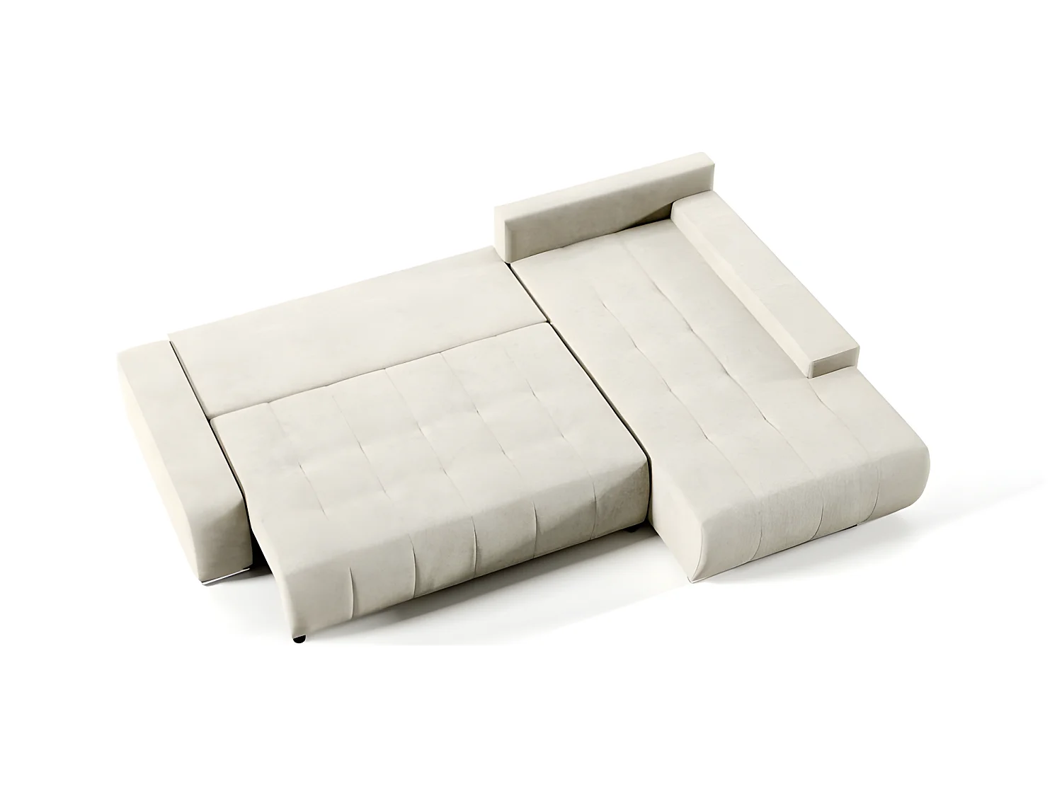 Canapé d'angle convertible MELUTI noir