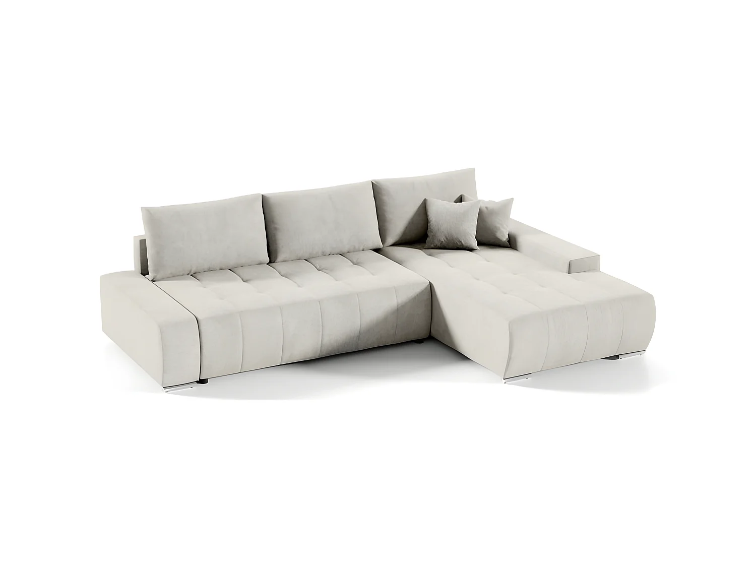 Canapé d'angle convertible MELUTI beige