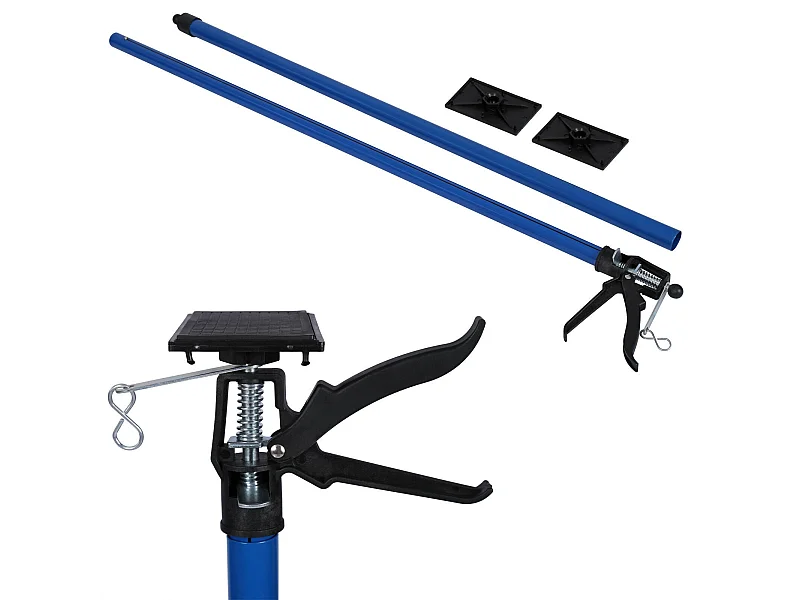 Suporte suporte de teto haste telescópica barra de aço 115-290cm 30 kg azul 16_0000509