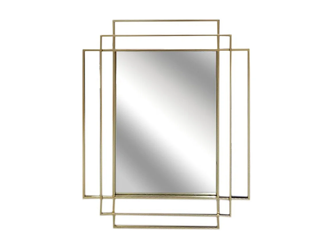 Miroir Art Deco Dore Or