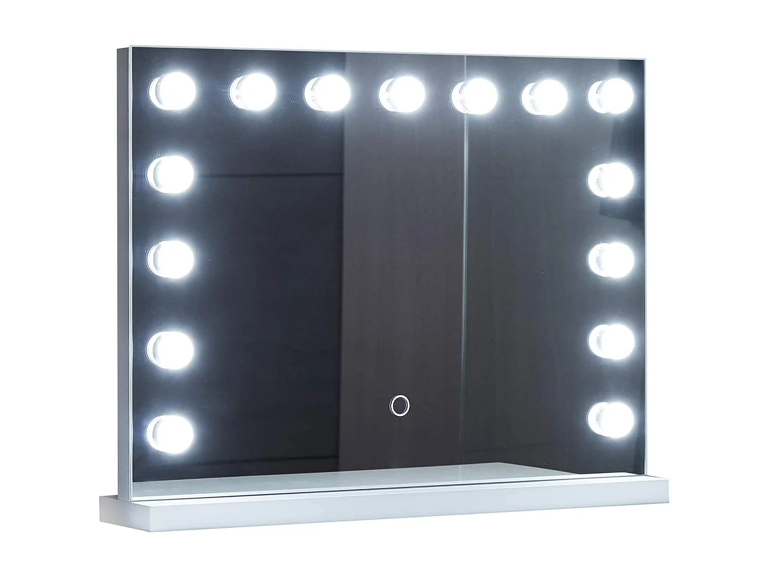 Miroir de maquillage hollywood blanche 58 x 3 x 43 cm 01_0000393