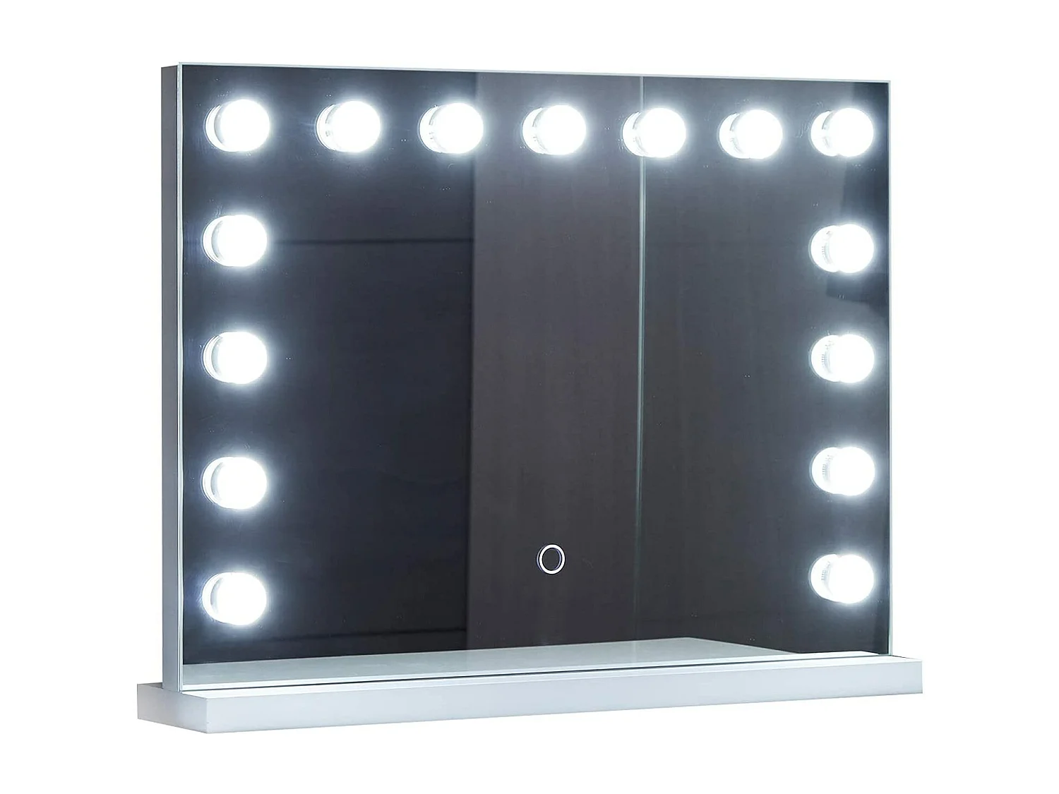 Miroir de maquillage hollywood blanche 58 x 3 x 43 cm 01_0000393
