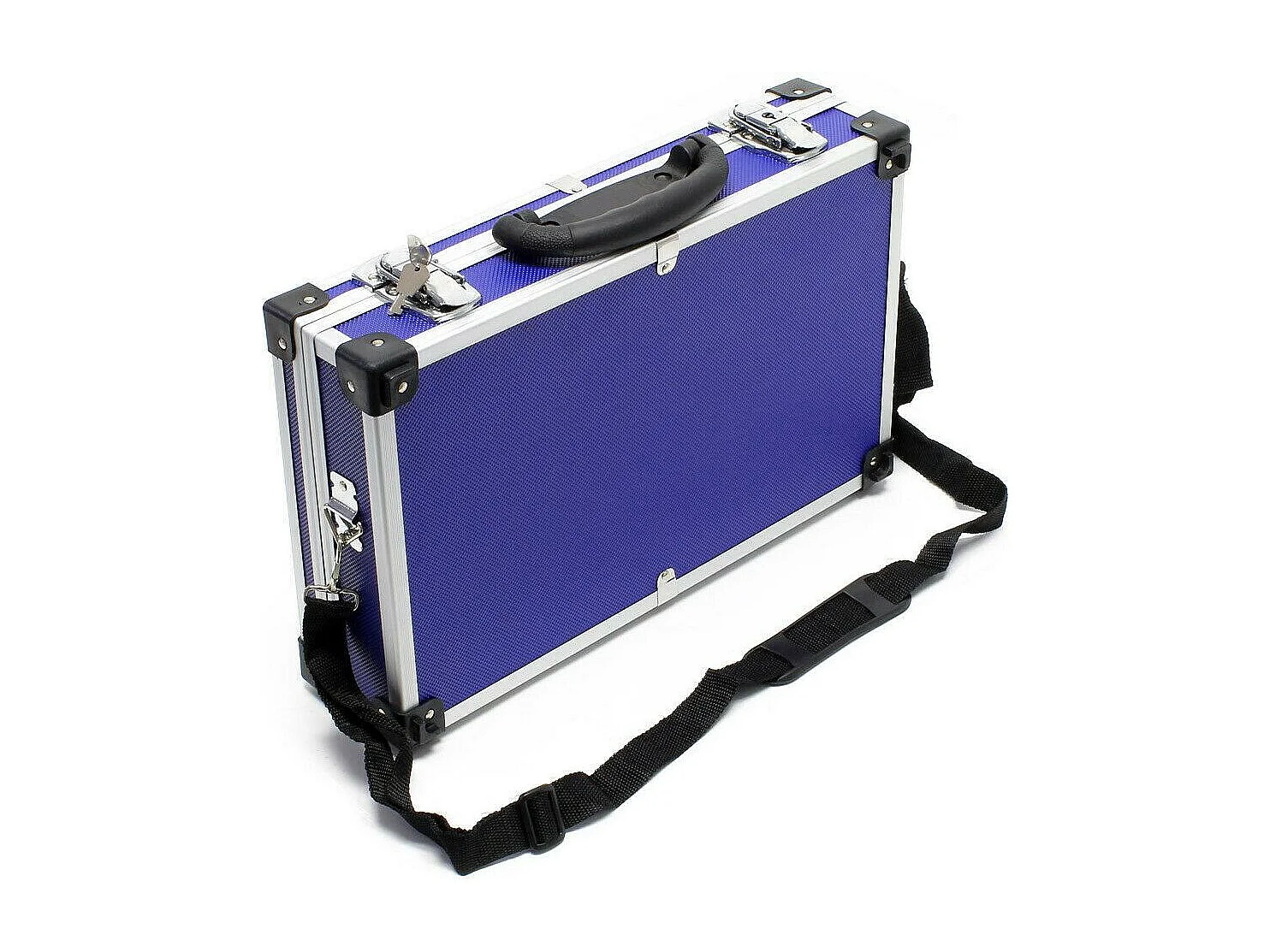 Juego de maletas de aluminio caja de aluminio maleta de aluminio caja de herramientas 3 maletas negro azul rojo 16_0002514