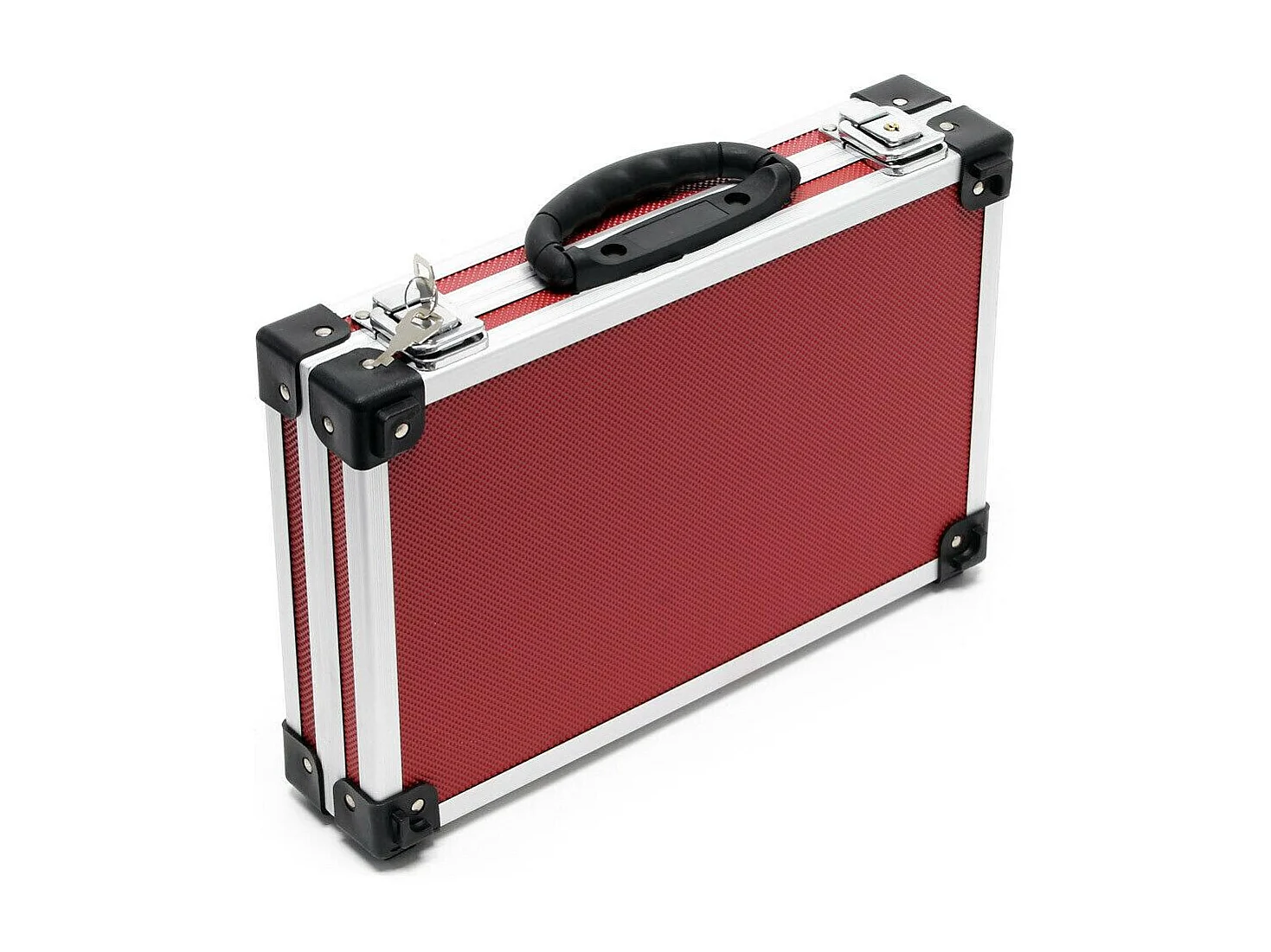 Juego de maletas de aluminio caja de aluminio maleta de aluminio caja de herramientas 3 maletas negro azul rojo 16_0002514