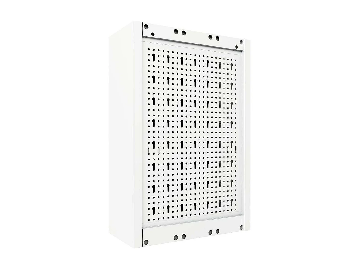 Armadietto portautensili da parete organizer portautensili portaoggetti portautensili da officina stile industriale in metallo 60 cm grigio e nero 02_0003807