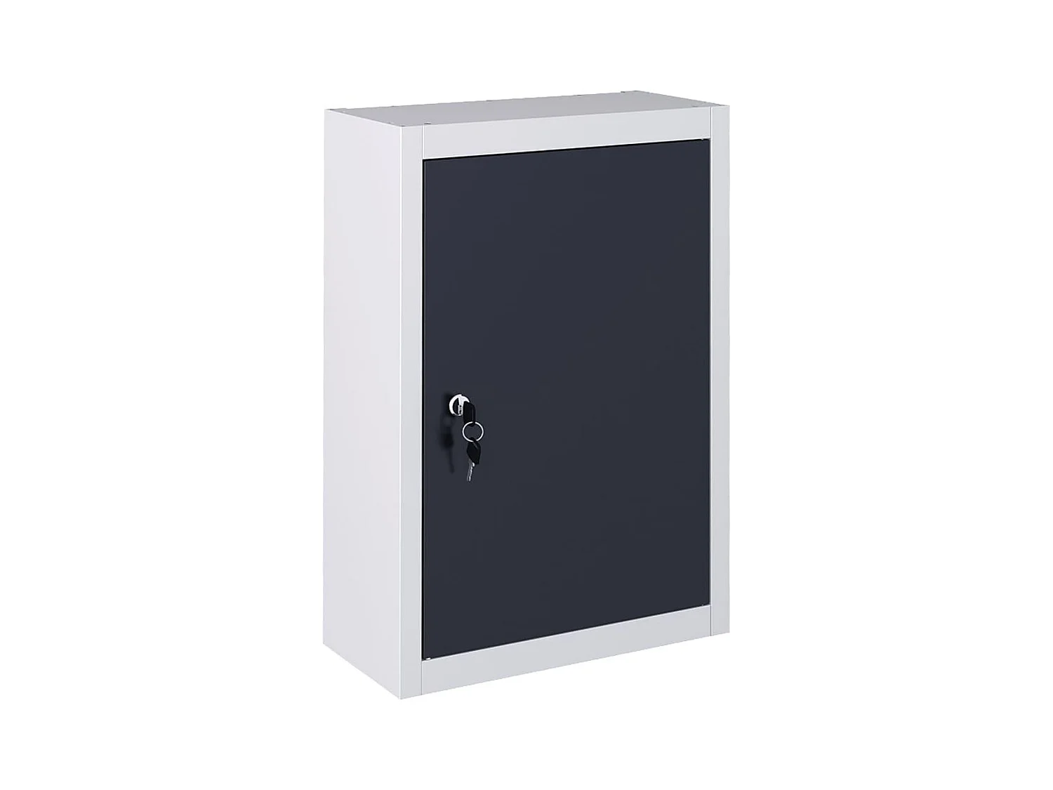 Armoire à outils murale métal grise 40 x 19 x 60 cm 02_0003807