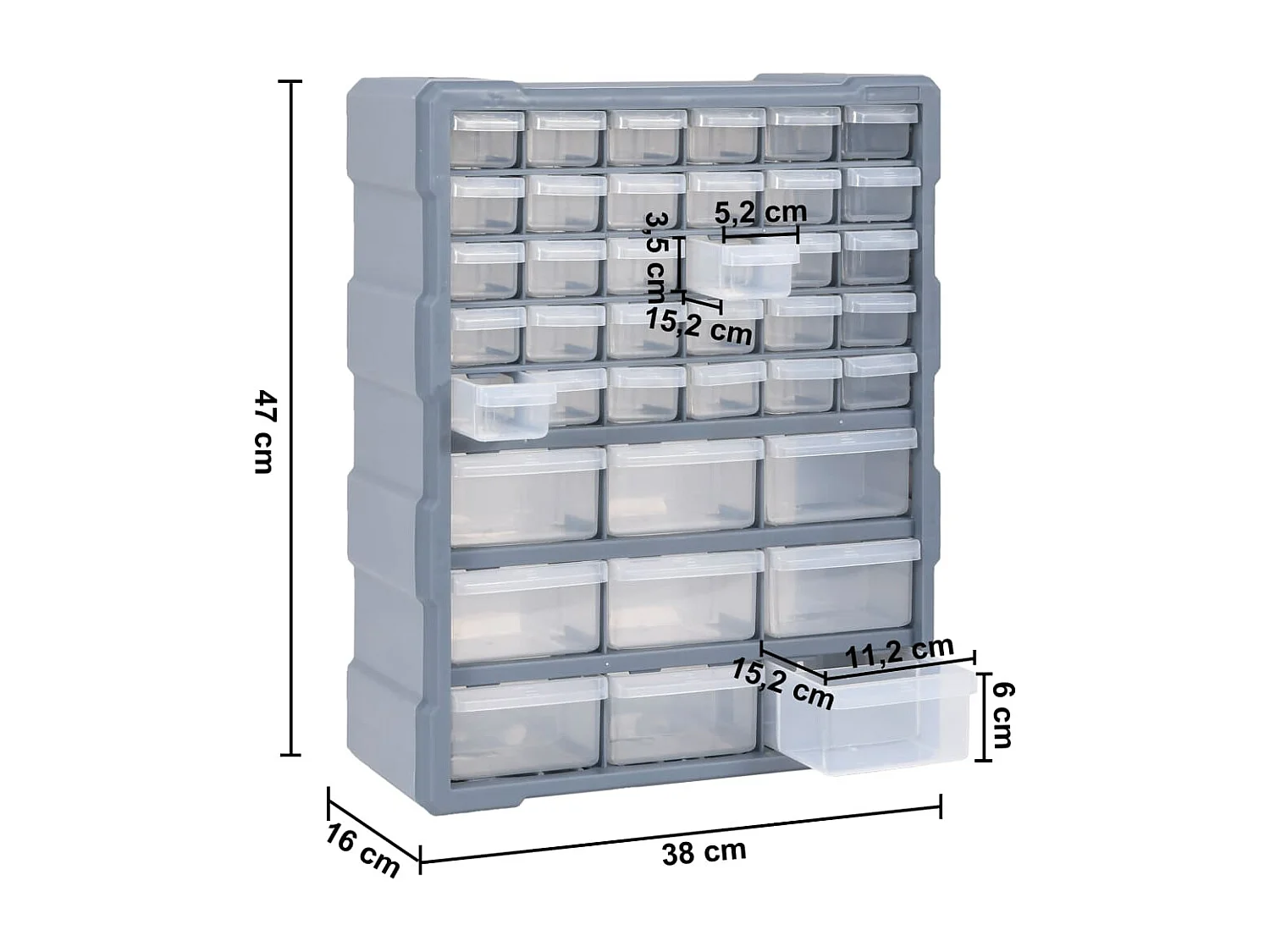 Organizador multigavetas com 39 gavetas 47 cm 02_0003254