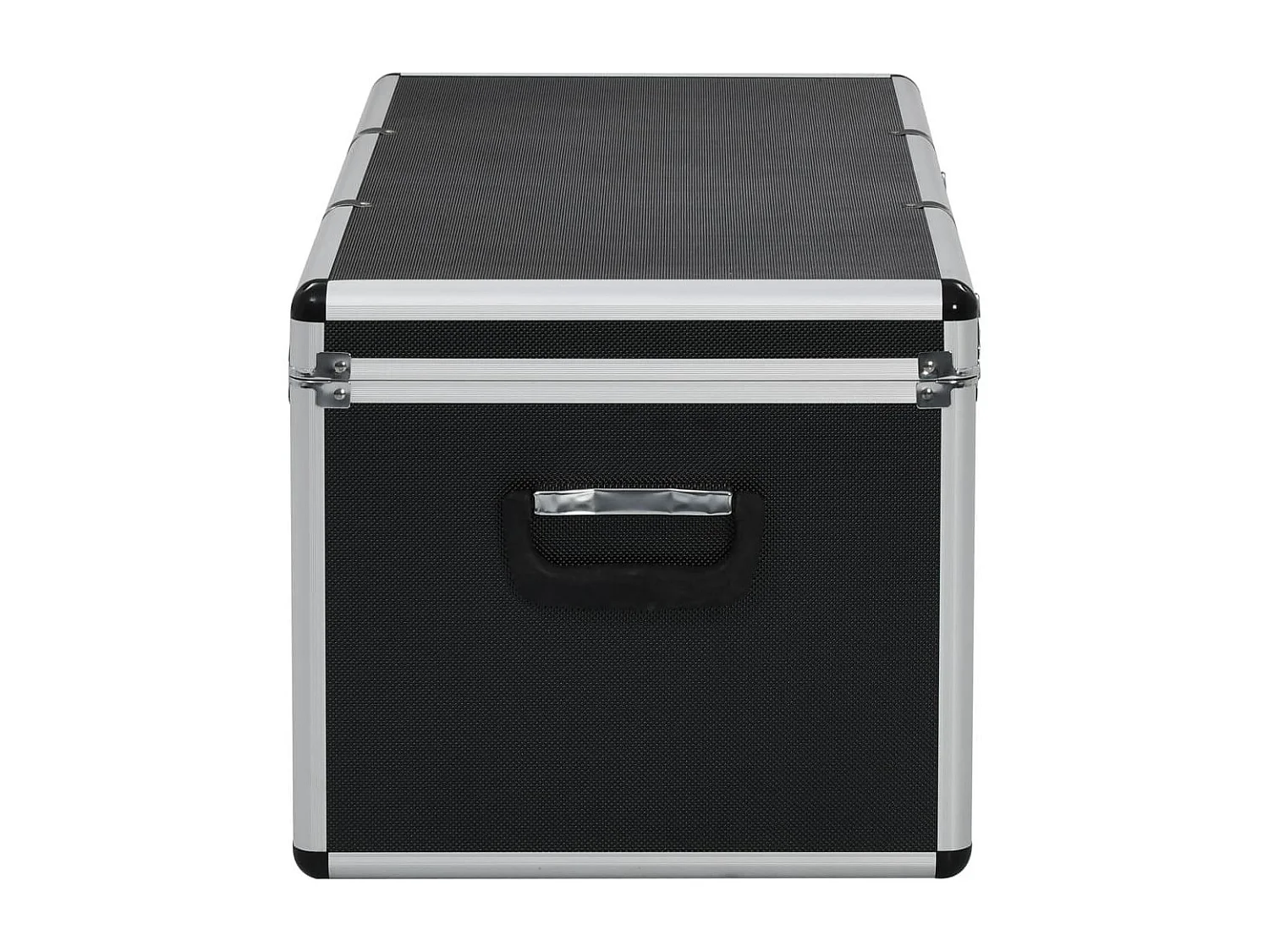 Caixas de armazenamento 3 peças alumínio preto 02_0003233