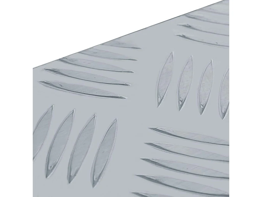 Caja de aluminio 110,5 x 38,5 x 40 cm plata 02_0003197