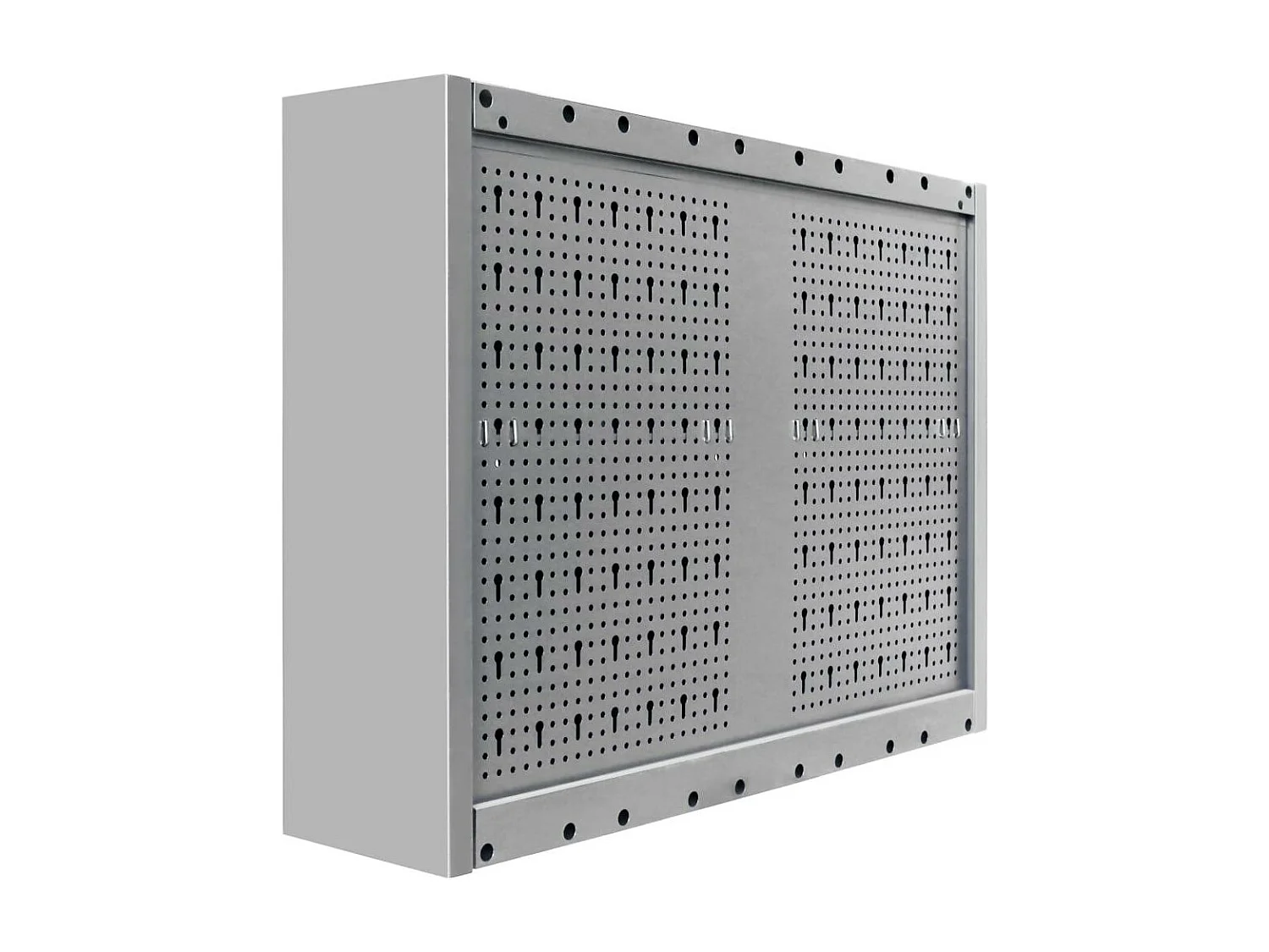 Armoire à outils murale métal grise 80 x 19 x 60 cm 02_0003808