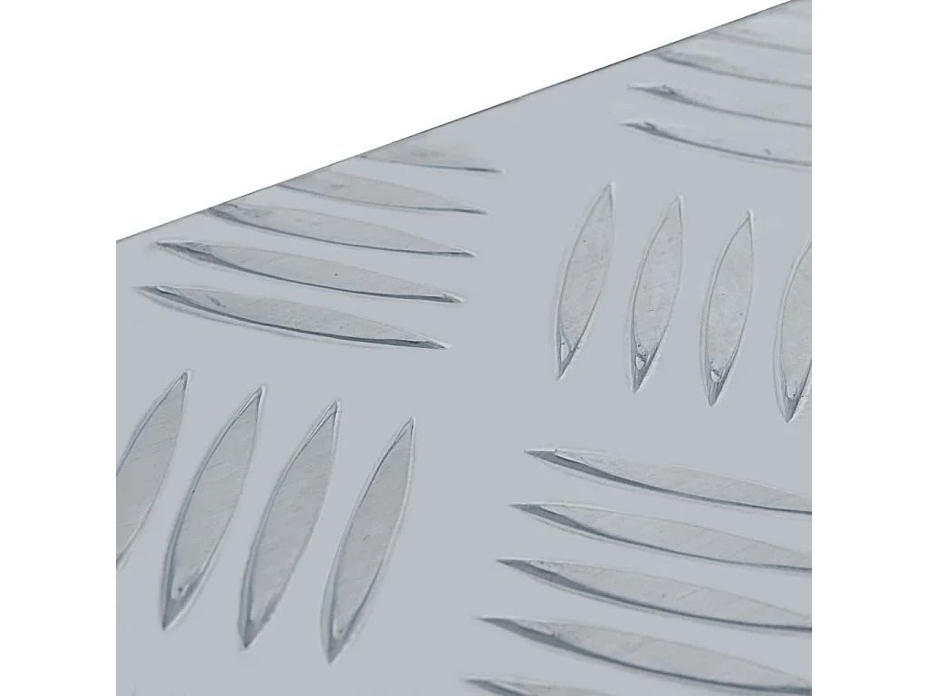 Caja de herramientas de taller con carro de herramientas de aluminio plateado 02_0003198