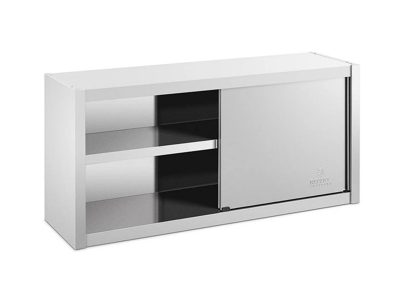 Mueble alto de pared de acero inoxidable para armario de almacenamiento profesional de cocina - 120 x 45 cm 14_0000465