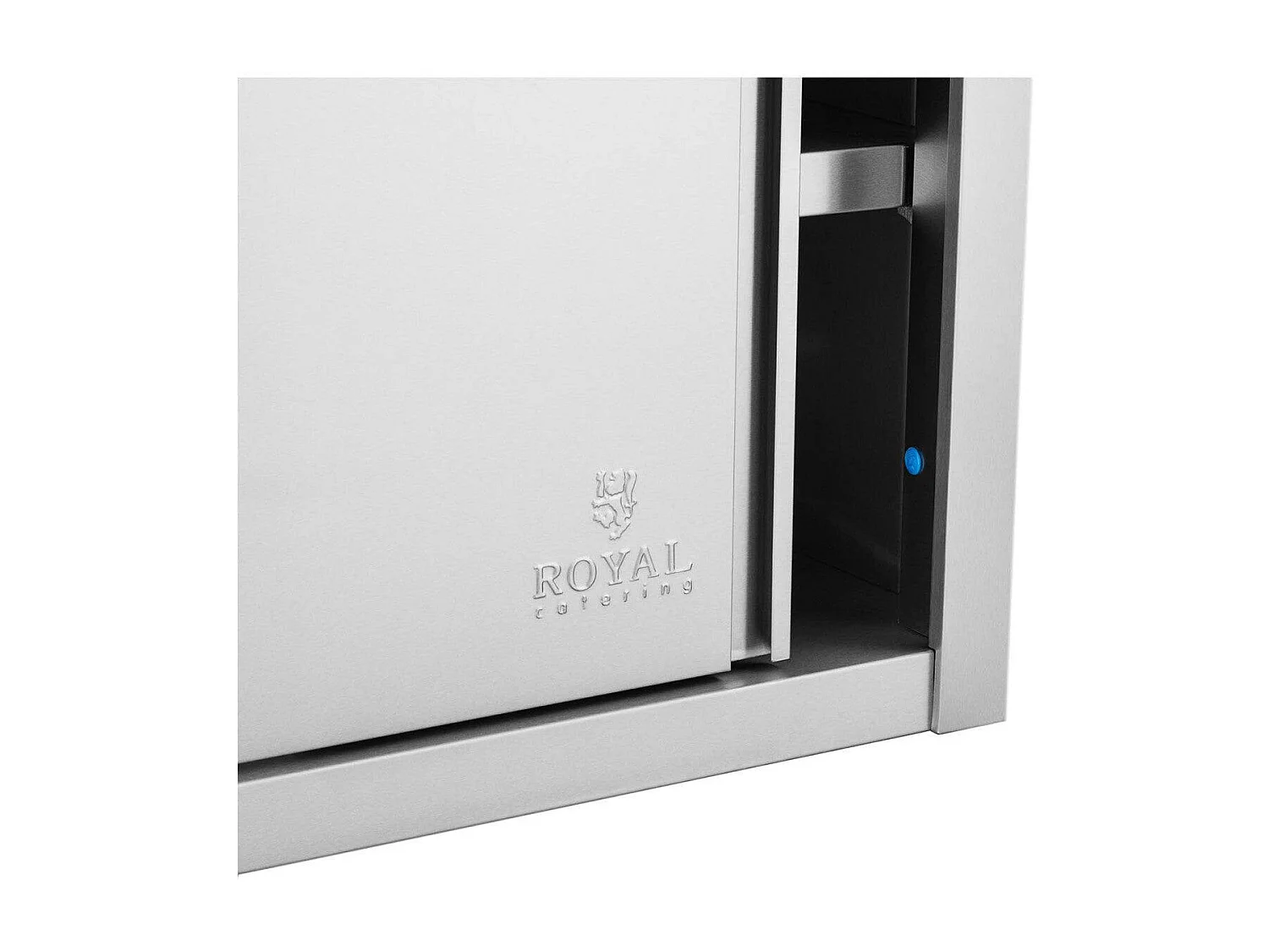 Armário de parede alto em aço inoxidável para armário de armazenamento profissional de cozinha - 120 x 45 cm 14_0000465