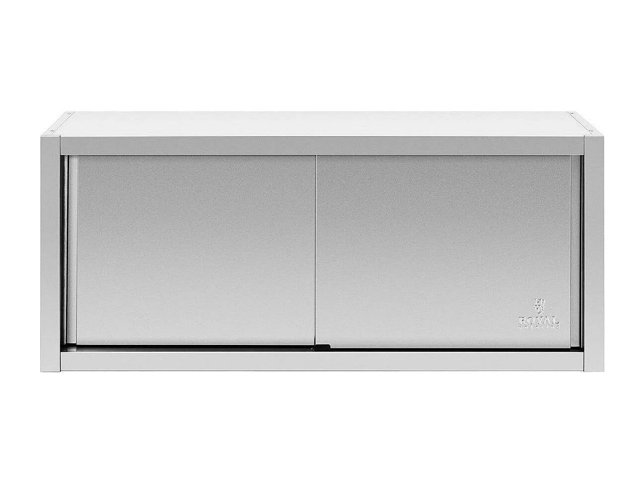 Armário de parede alto em aço inoxidável para armário de armazenamento profissional de cozinha - 120 x 45 cm 14_0000465