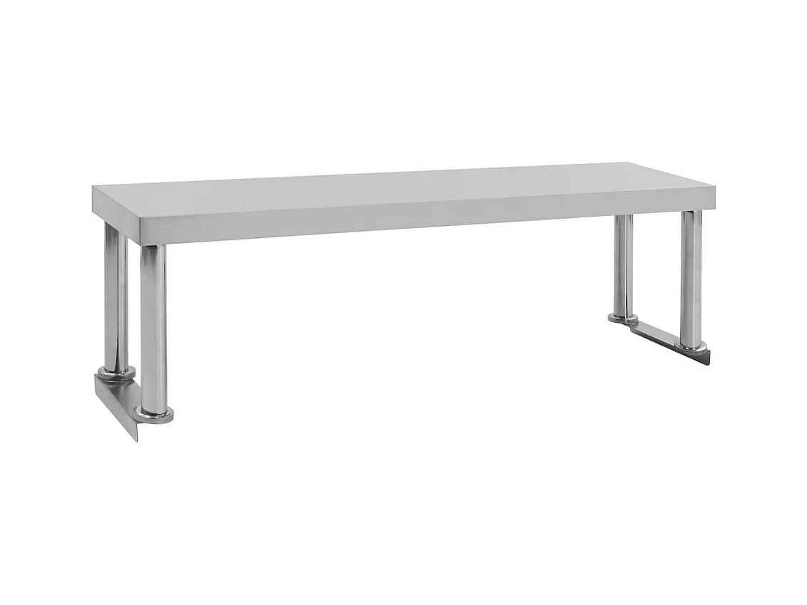 Ripiano tavolo da lavoro 120 x 30 x 35 cm acciaio inox 02_0000011
