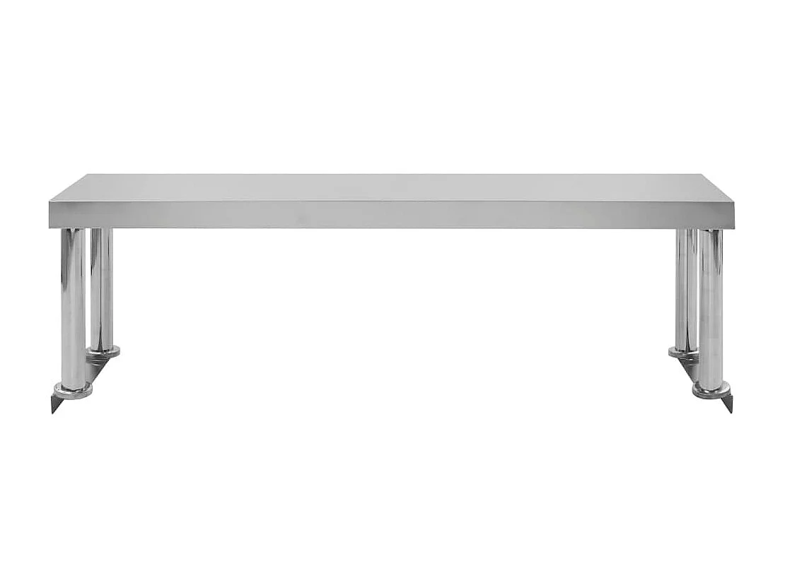 Estante de encimera 120 x 30 x 35 cm Acero inoxidable 02_0000011