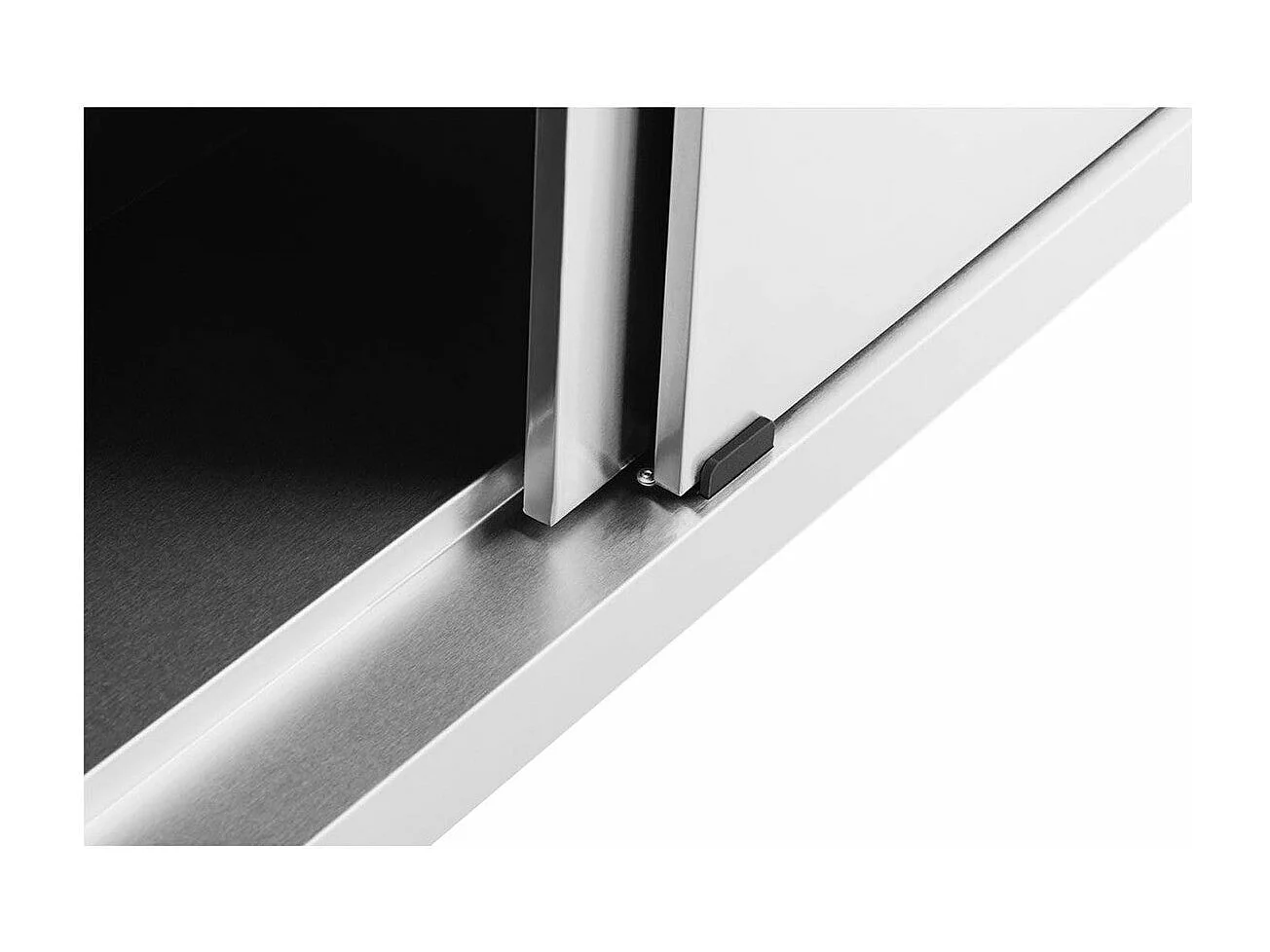 Móvel baixo de cozinha profissional em aço inox 150 x 70 x 85 cm capacidade de 600 kg 14_0002481