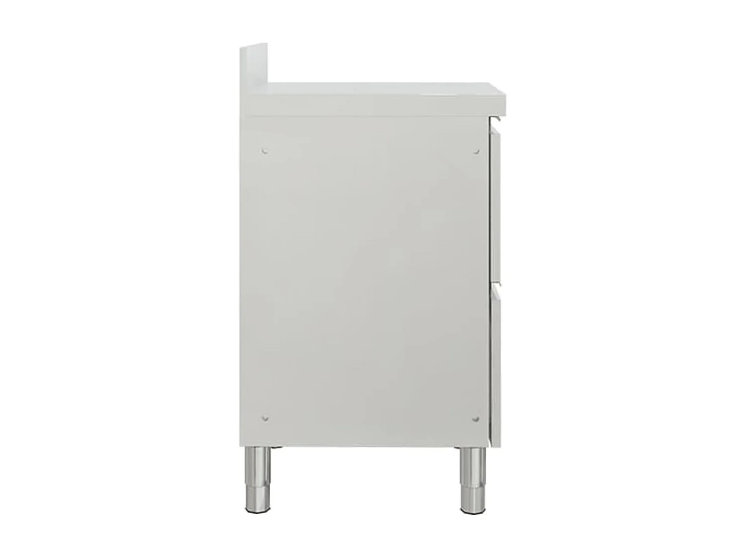 Lot de 2 Armoires argenté 50 x 60 x 95 cm 02_0000007