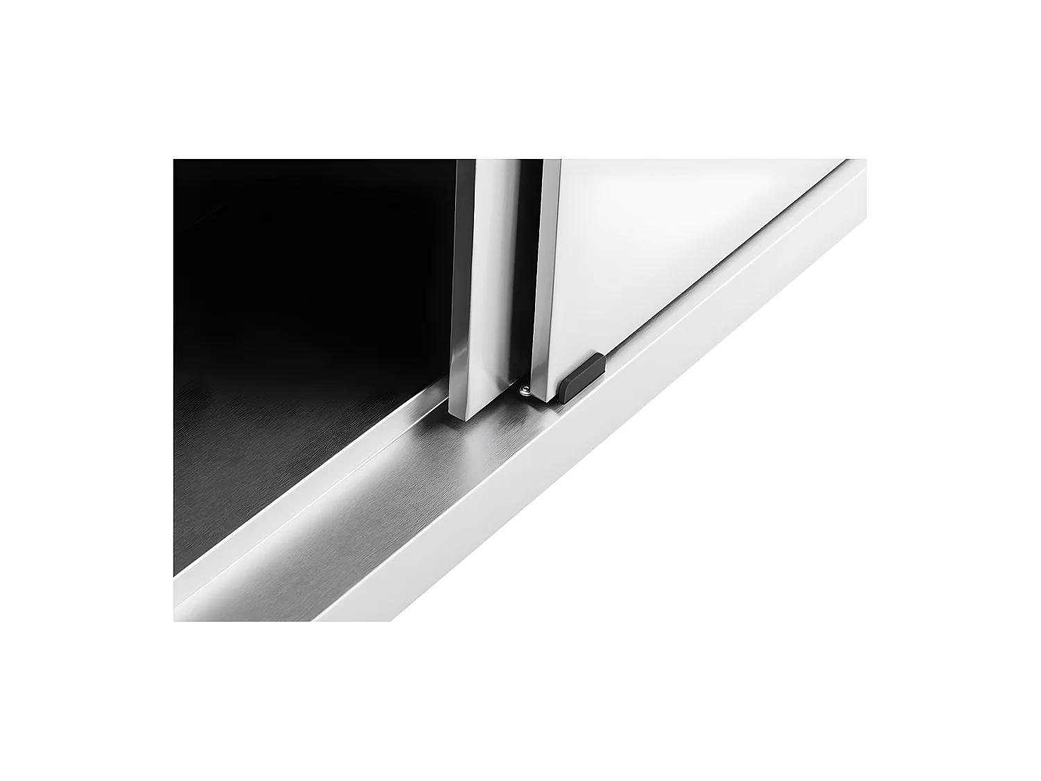 Meuble bas cuisine professionnel argenté 150 x 70 x 97.5 cm 14_0002482