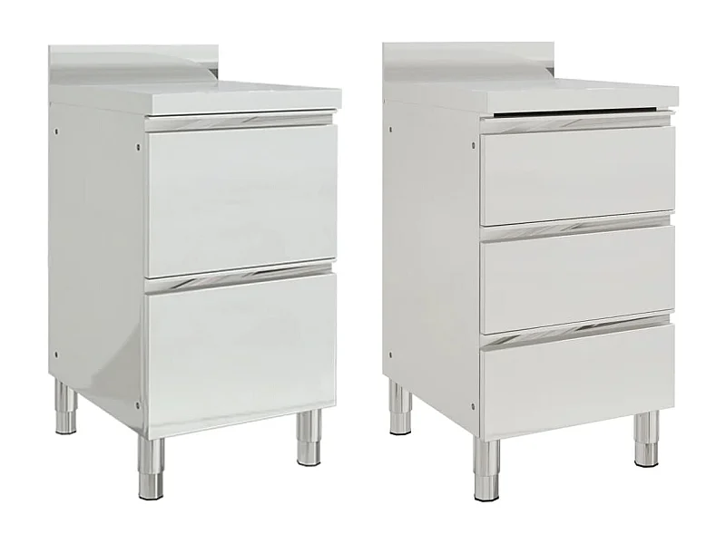 Lot de 2 armoires argenté 50 x 60 x 95 cm 02_0000004