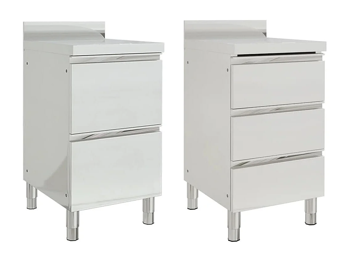 Lot de 2 armoires argenté 50 x 60 x 95 cm 02_0000004