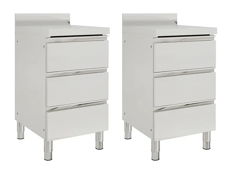 Lot de 2 armoires argenté 50 x 60 x 95 cm 02_0000008