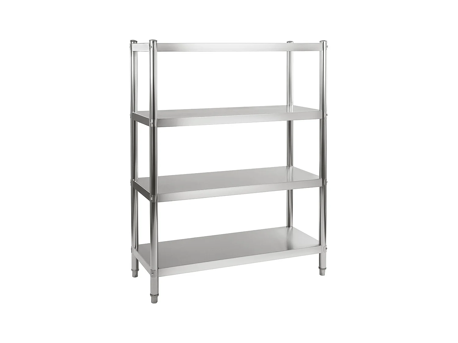 Estante de cocina profesional de acero inoxidable 4 niveles 120 x 48 cm máx 600 kg 3614119