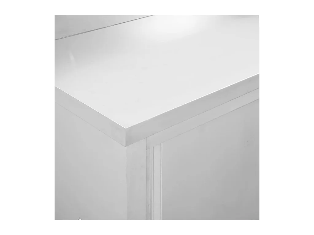 Lot de 2 tables argenté 200 x 50 x 95 cm 02_0000009