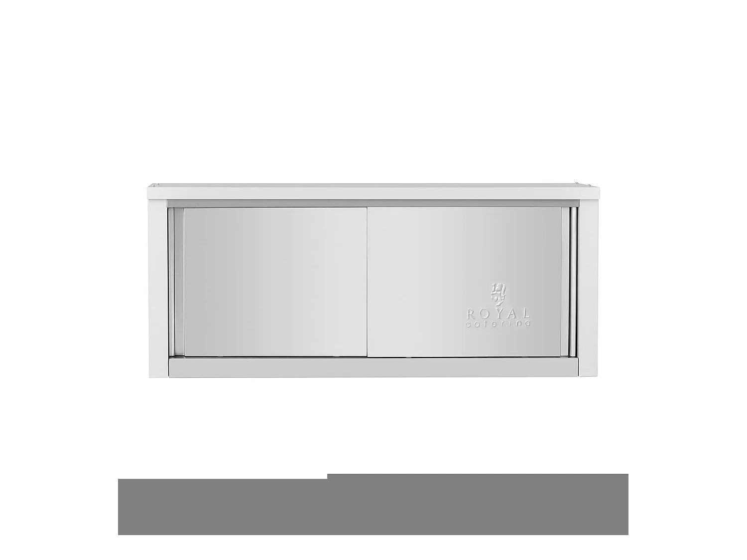 Pensile in acciaio inox pensile in acciaio inox con ante scorrevoli pensile da cucina pensile in acciaio inox 1200 x 400 x 500 mm portata 75 kg 14_0005007