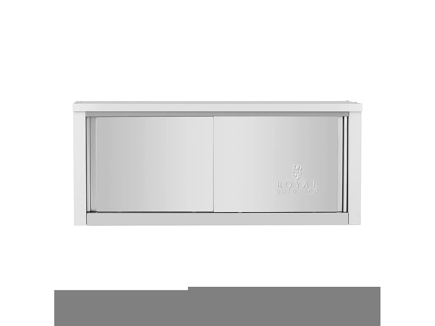Armoire murale en inox argenté 129 x 49 x 24.5 cm 14_0005007