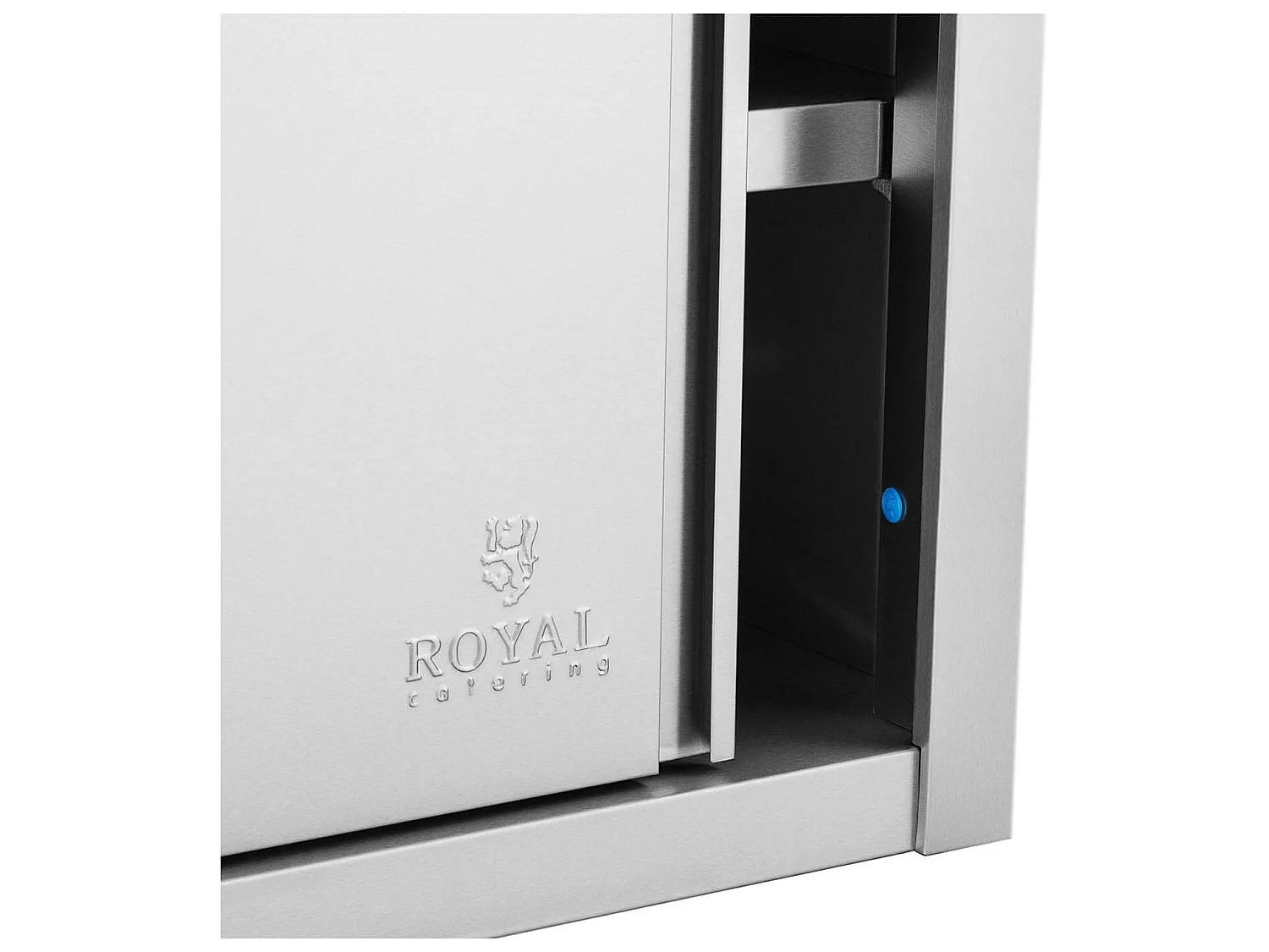 Armoire murale en inox argenté 200 x 45 x 60 cm 14_0005001