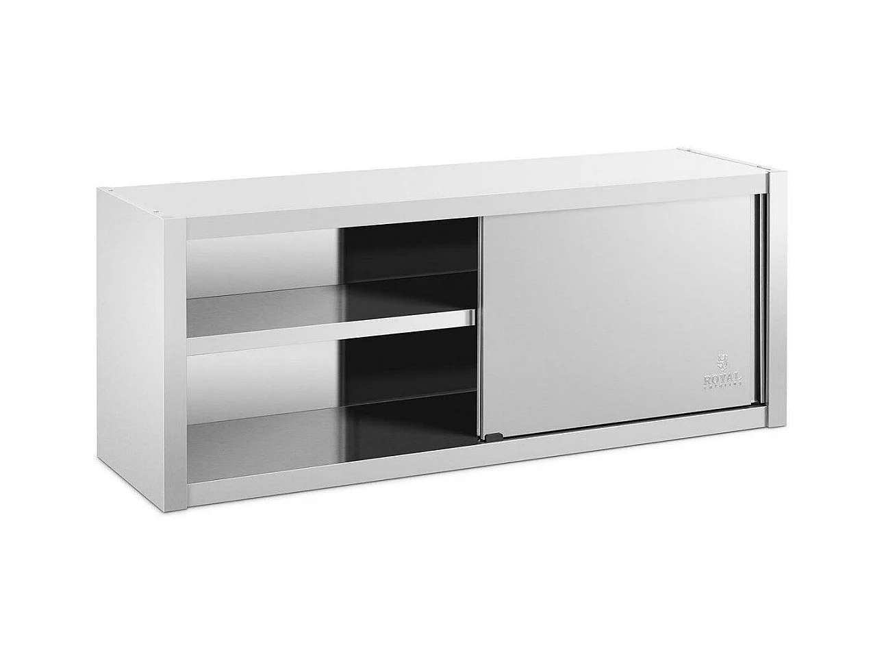 Armario alto de pared de acero inoxidable para cocina armario de almacenamiento profesional - 150 x 45 cm 14_0000467