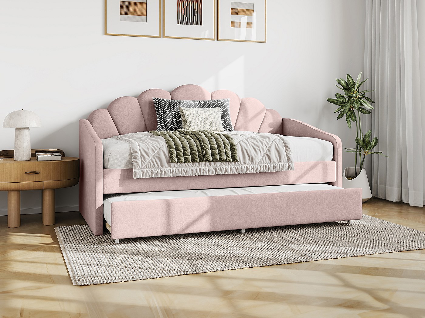 Materasso Curvo Coprimaterasso Per Lettino Estetica – In Velluto, Antiscivolo, Per Massaggi E Ciglia, Rosa, 180x60x65 Cm