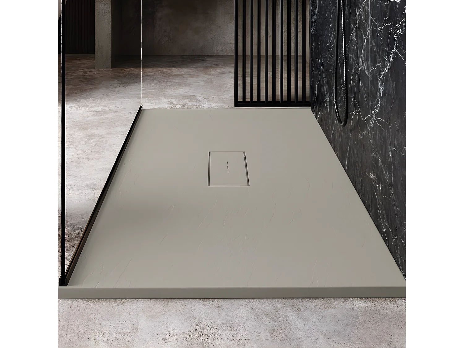 Plato de ducha resina VIC GRIS  100x100 cm