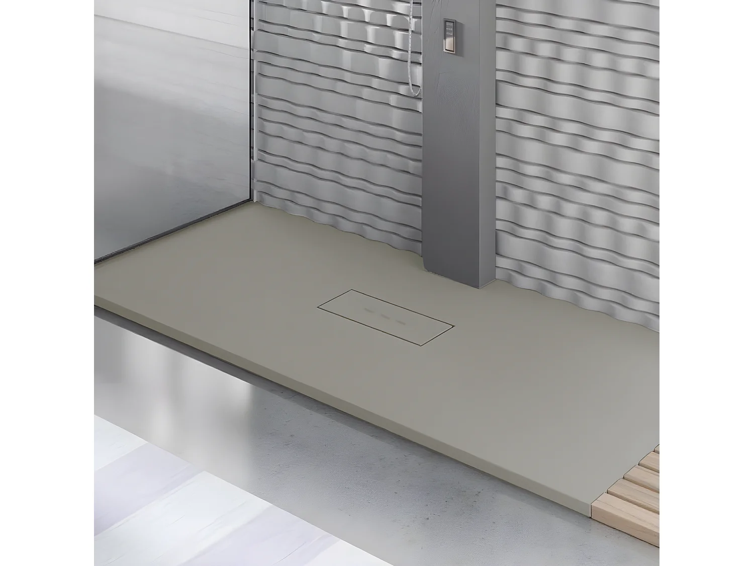 Plato de ducha resina VIC GRIS  70x140 cm