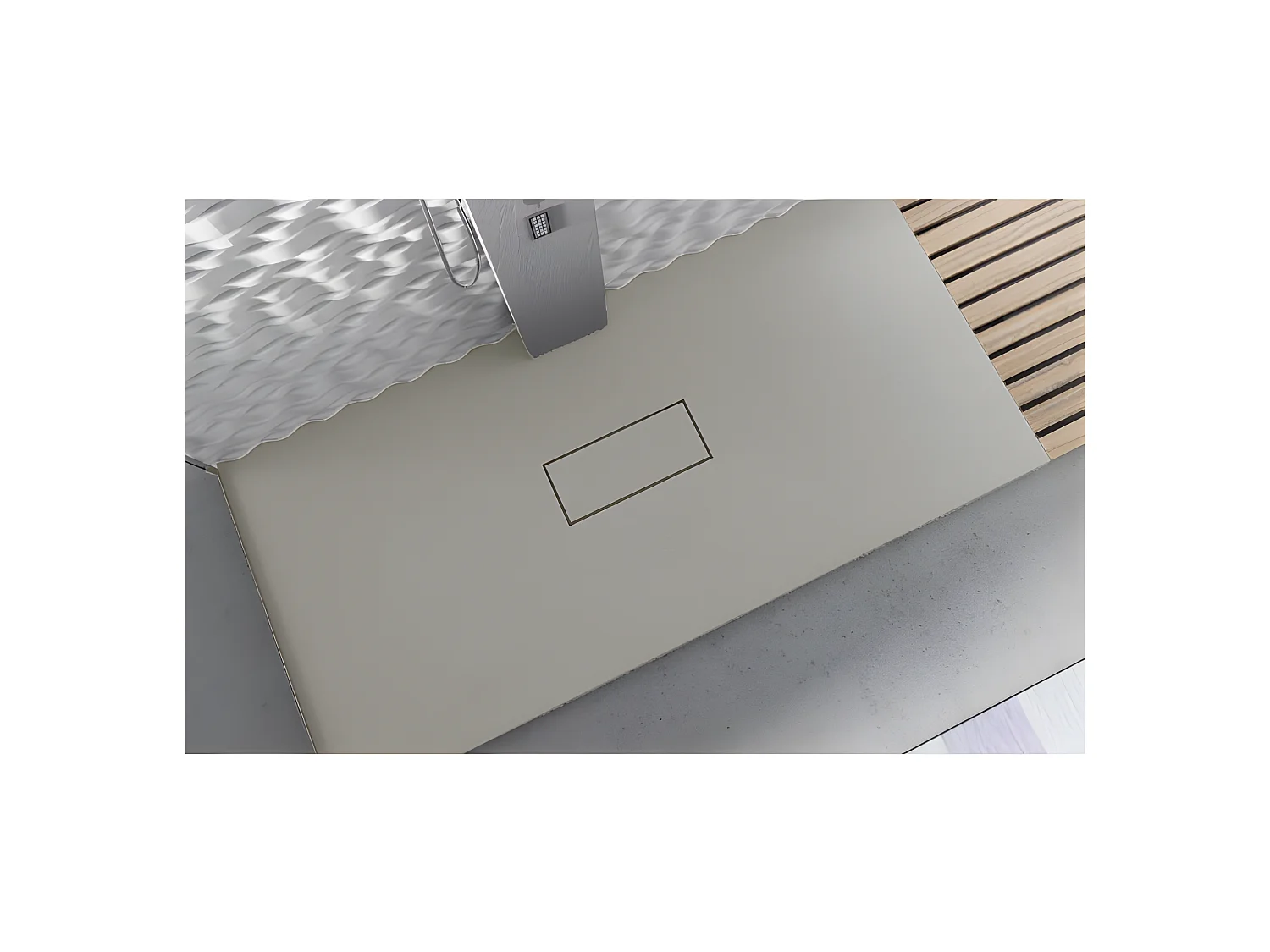 Plato de ducha resina VIC GRIS  70x140 cm