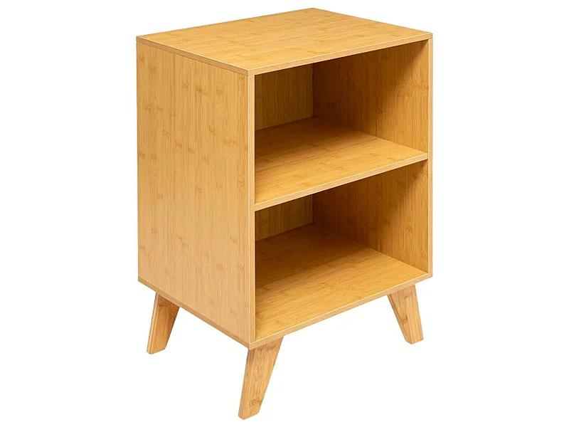 Meuble modulaire en bambou à 2 niveaux 70x45x35cm 7house