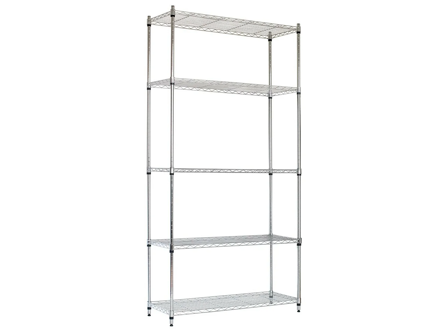 Estantería Metálica con 5 Baldas Ajustables 182.8x91.4x35.5cm 400Kg 7house