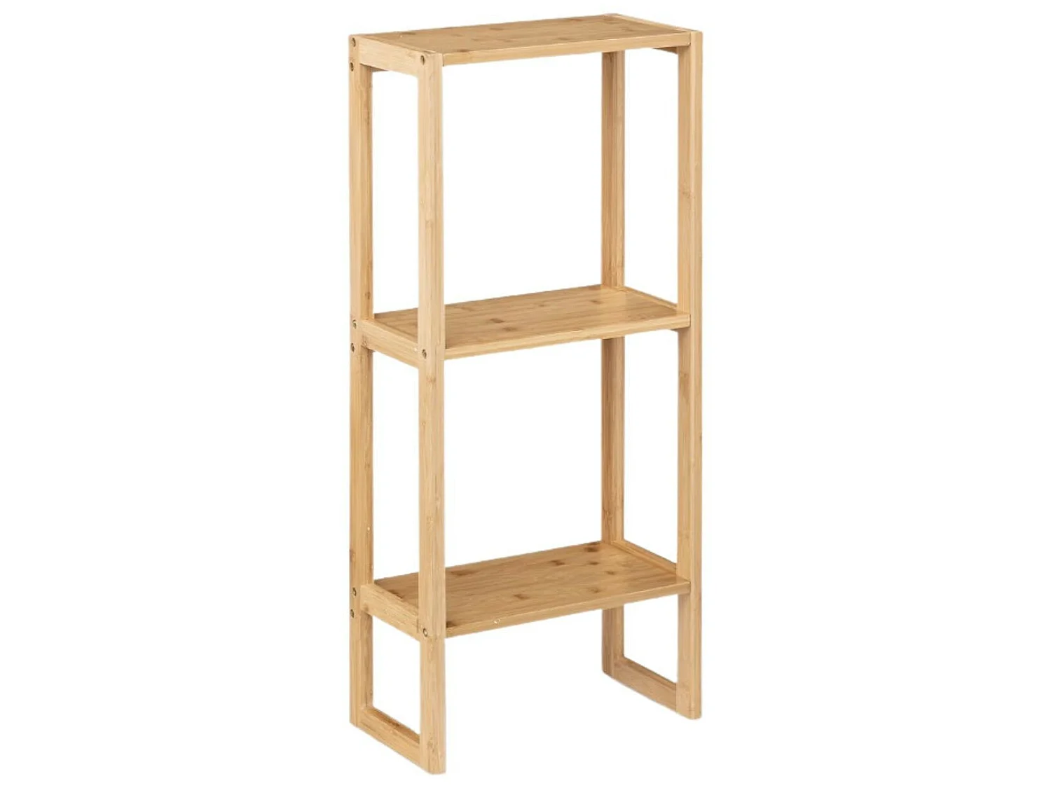 Etagère modulaire en bambou avec 2 niveaux 84x35x20cm 7house