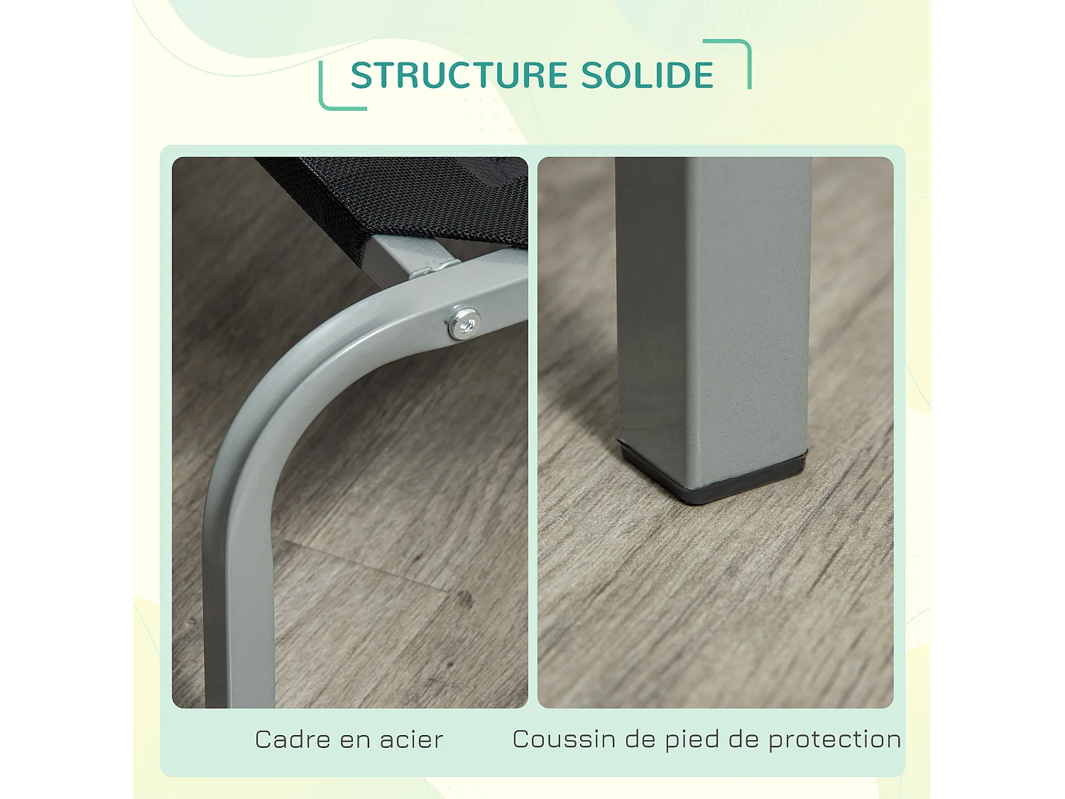 Lit pour chien chat XXL grand confort sur pied dim. 130L x 90l x 20H cm métal époxy textilène micro-perforé noir