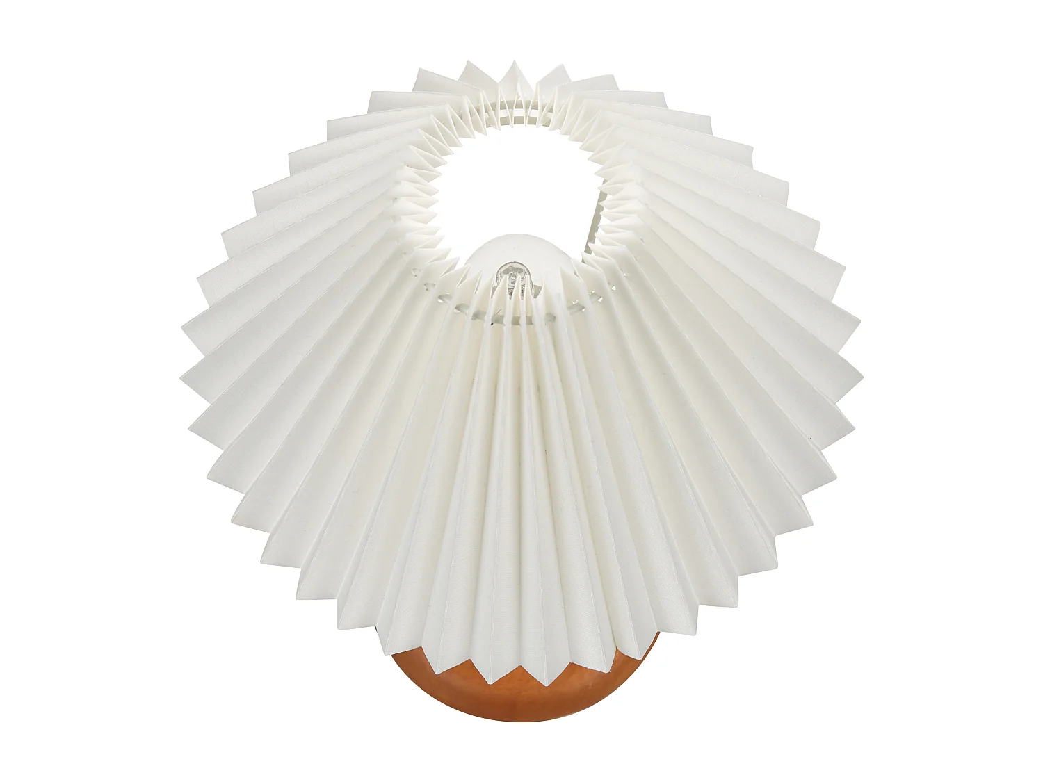 Lámpara de mesa COOKS Madera de roble Marrón oscuro/Blanco