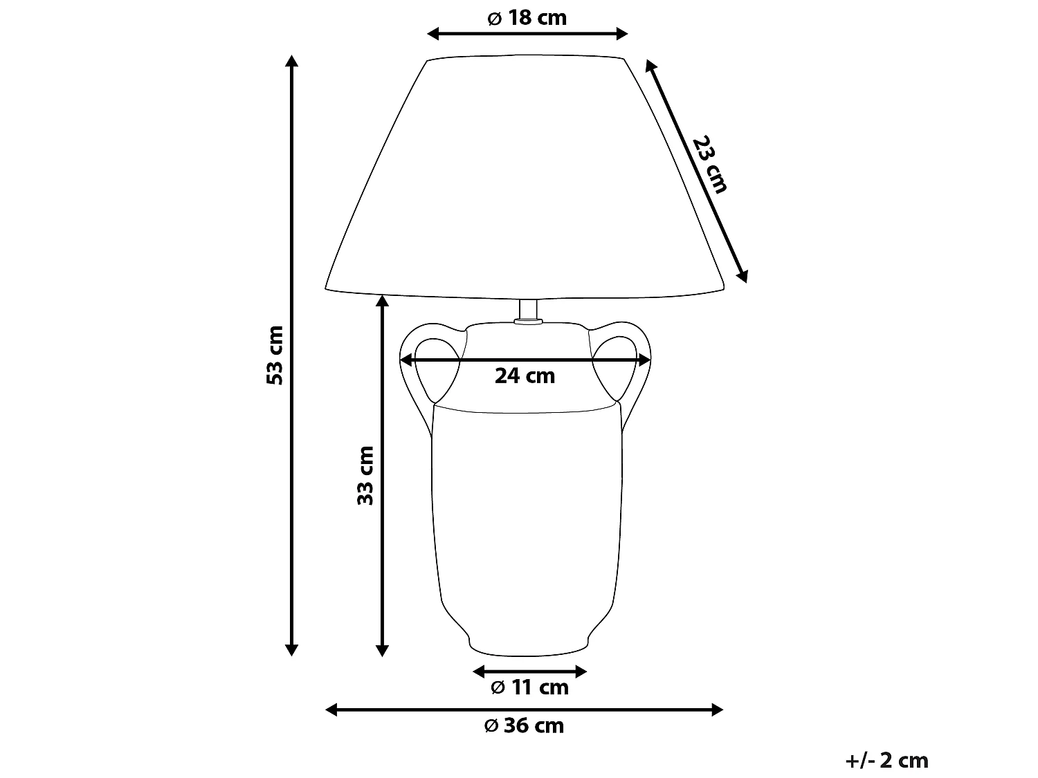Lampe à poser LIMONES Céramique Vert